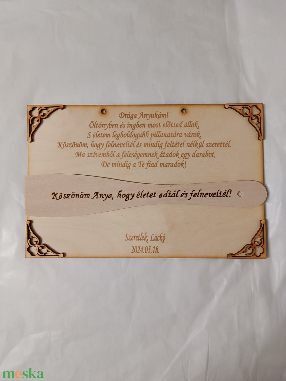 Szülőköszöntő fali fakanalas fa tábla Édesanyáknak és Nagymamáknak - esküvő - emlék & ajándék - szülőköszöntő ajándék - Meska.hu Szülőköszöntő fali fakanalas fa tábla Édesanyáknak és Nagymamáknak - esküvő - emlék & ajándék - szülőköszöntő ajándék - Meska.hu