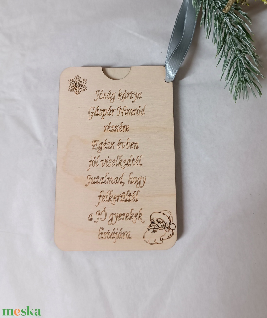 Mikulás jó gyerek levél és/vagy pénzátadó kártya saját névvel - karácsony - mikulás - mikulás ajándékok - Meska.hu