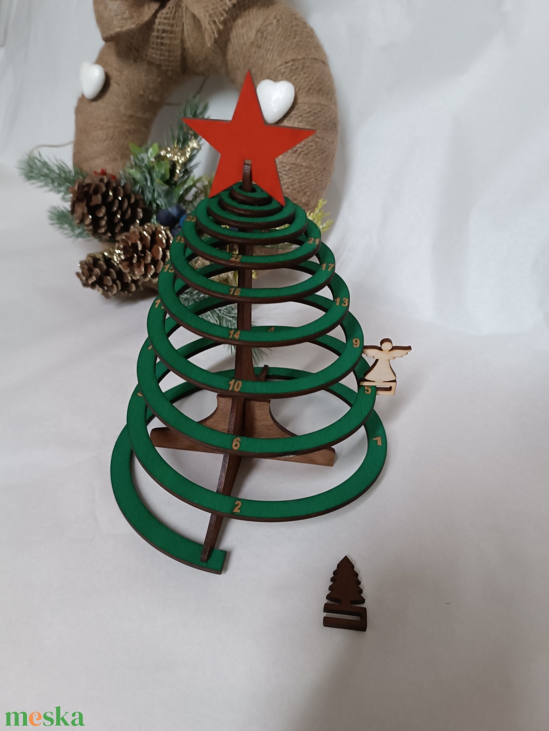 Spirál fenyő adventi lépegető - karácsony - adventi díszek - adventi naptár - Meska.hu Spirál fenyő adventi lépegető - karácsony - adventi díszek - adventi naptár - Meska.hu