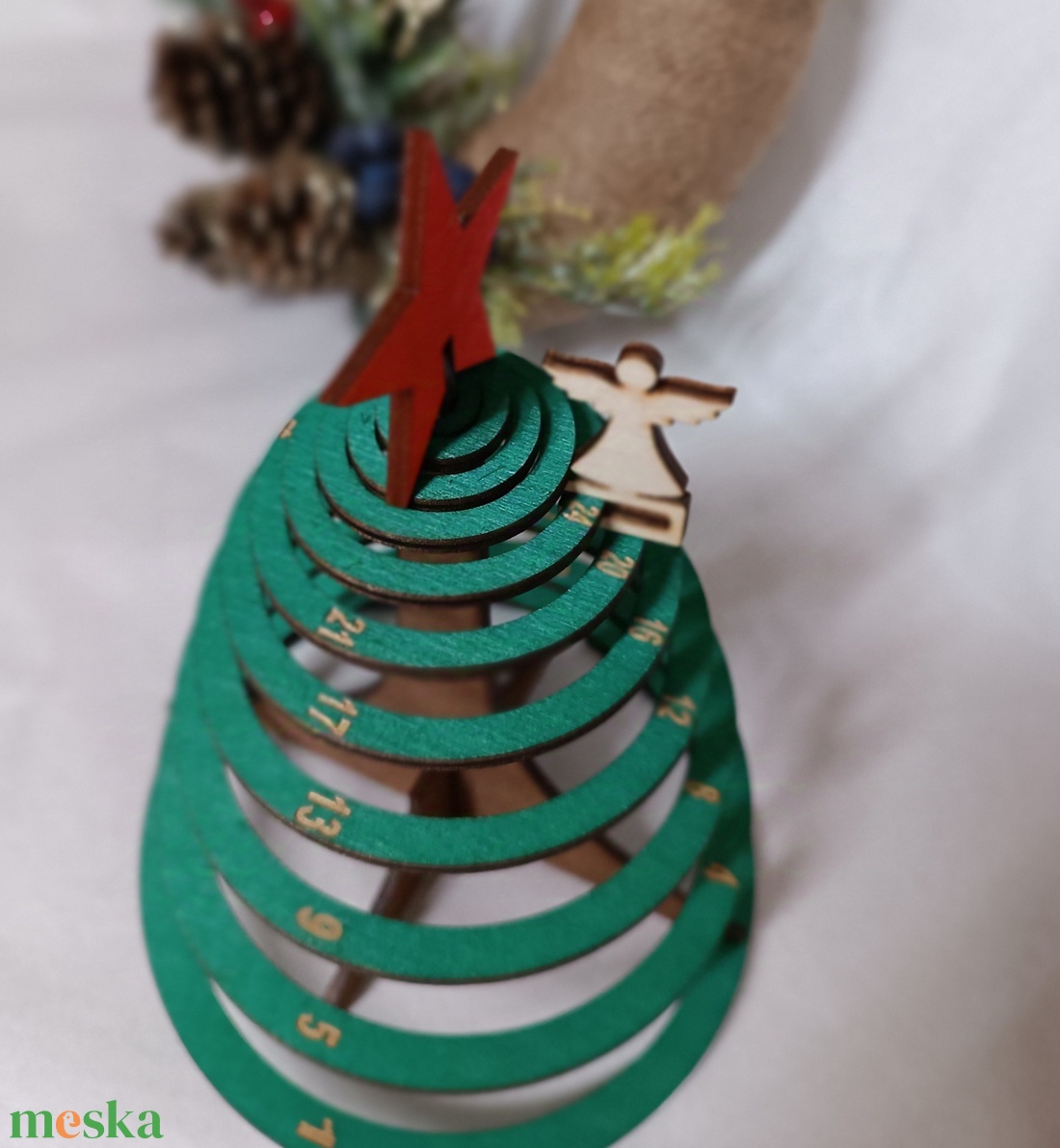 Spirál fenyő adventi lépegető - karácsony - adventi díszek - adventi naptár - Meska.hu Spirál fenyő adventi lépegető - karácsony - adventi díszek - adventi naptár - Meska.hu