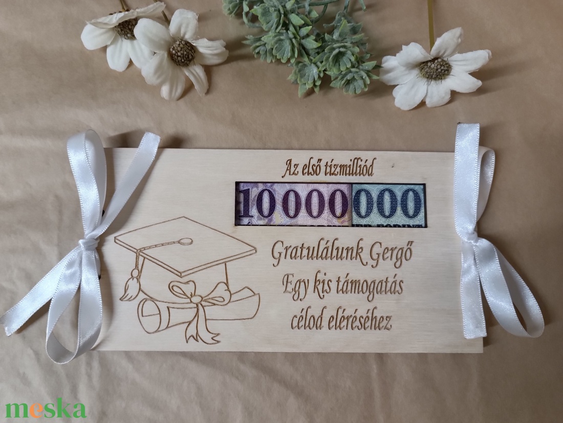 Pénzátadó lap ballagási, diplomaosztó - otthon & életmód - papír, írószer - ajándékozás kellékei - pénzátadó doboz - Meska.hu