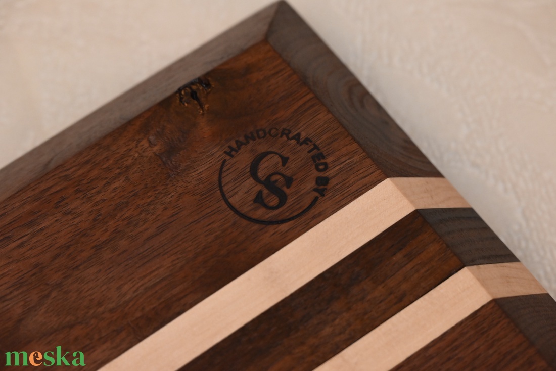 Dekoratív tálaló deszka (négyzet) - otthon & életmód - konyhafelszerelés, tálalás - sütés, főzés - vágódeszka - Meska.hu