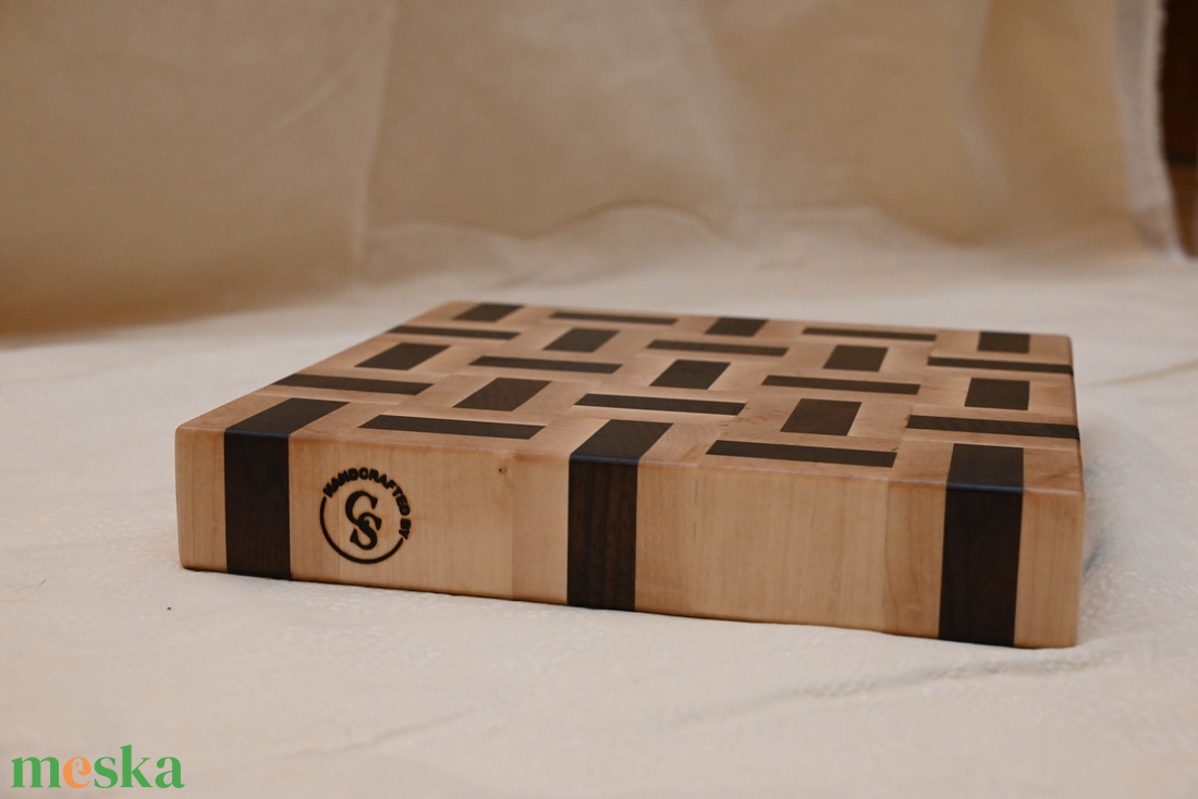 Vágódeszka 3-csíkos 5x5 motívummal - otthon & életmód - konyhafelszerelés, tálalás - sütés, főzés - vágódeszka - Meska.hu