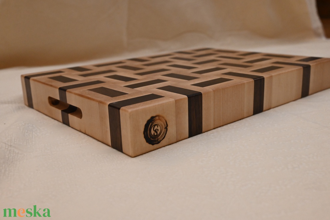 Vágódeszka 3-csíkos 7x5 motívummal (2) - otthon & életmód - konyhafelszerelés, tálalás - sütés, főzés - vágódeszka - Meska.hu