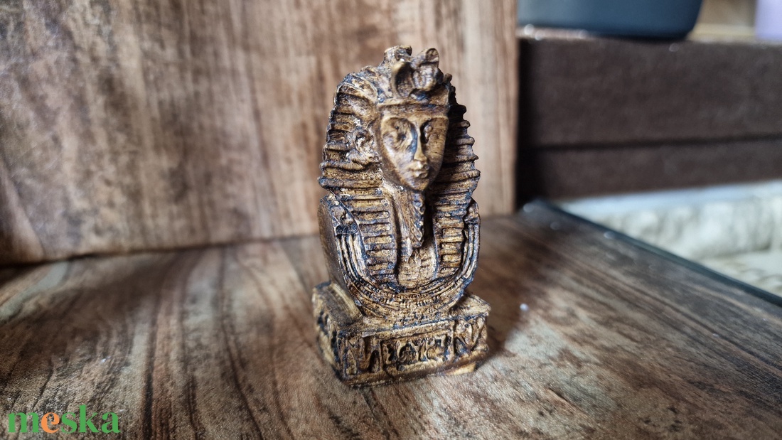 Mini Egyiptomi Fáraó Szobrocska - otthon & életmód - dekoráció - dísztárgy - Meska.hu