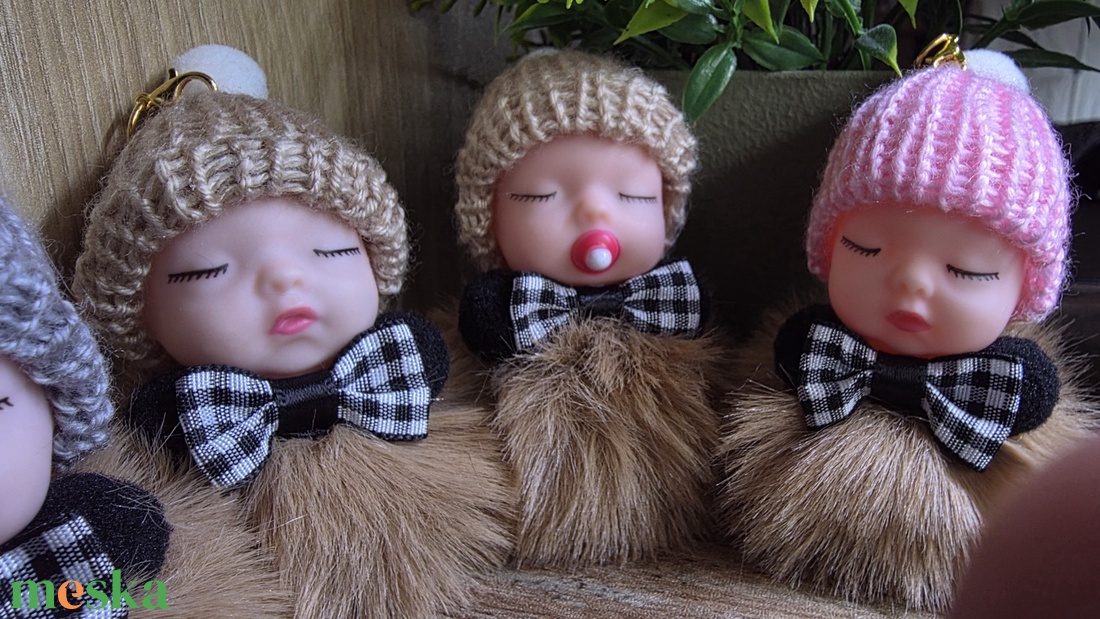 Szőrme babák - táska & tok - kulcstartó & táskadísz - kulcstartó - Meska.hu