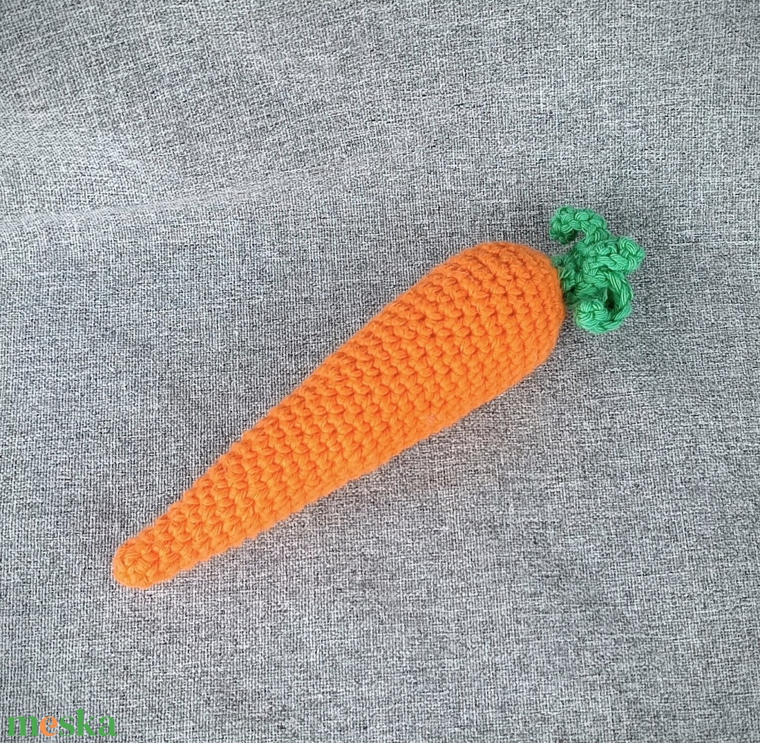 Sárgarépa csörgő - baba - mama - baba játékok - csörgő - Meska.hu