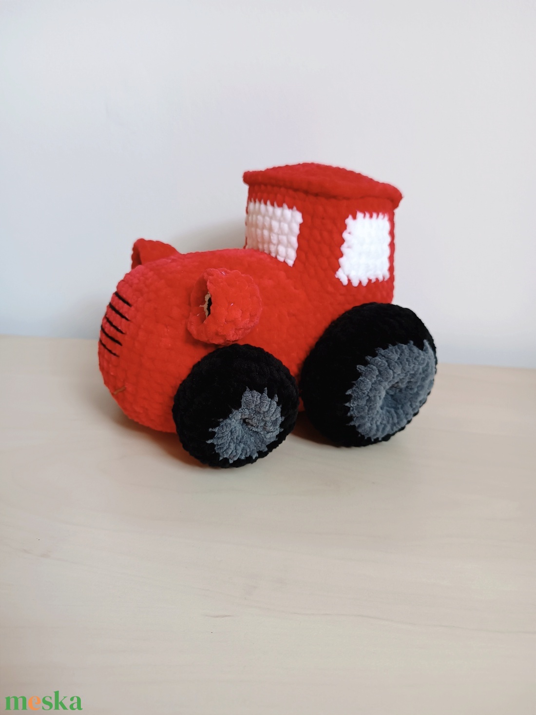 Horgolt Traktor  - játék & sport - plüssállat & játékfigura - plüss autó & motor - Meska.hu