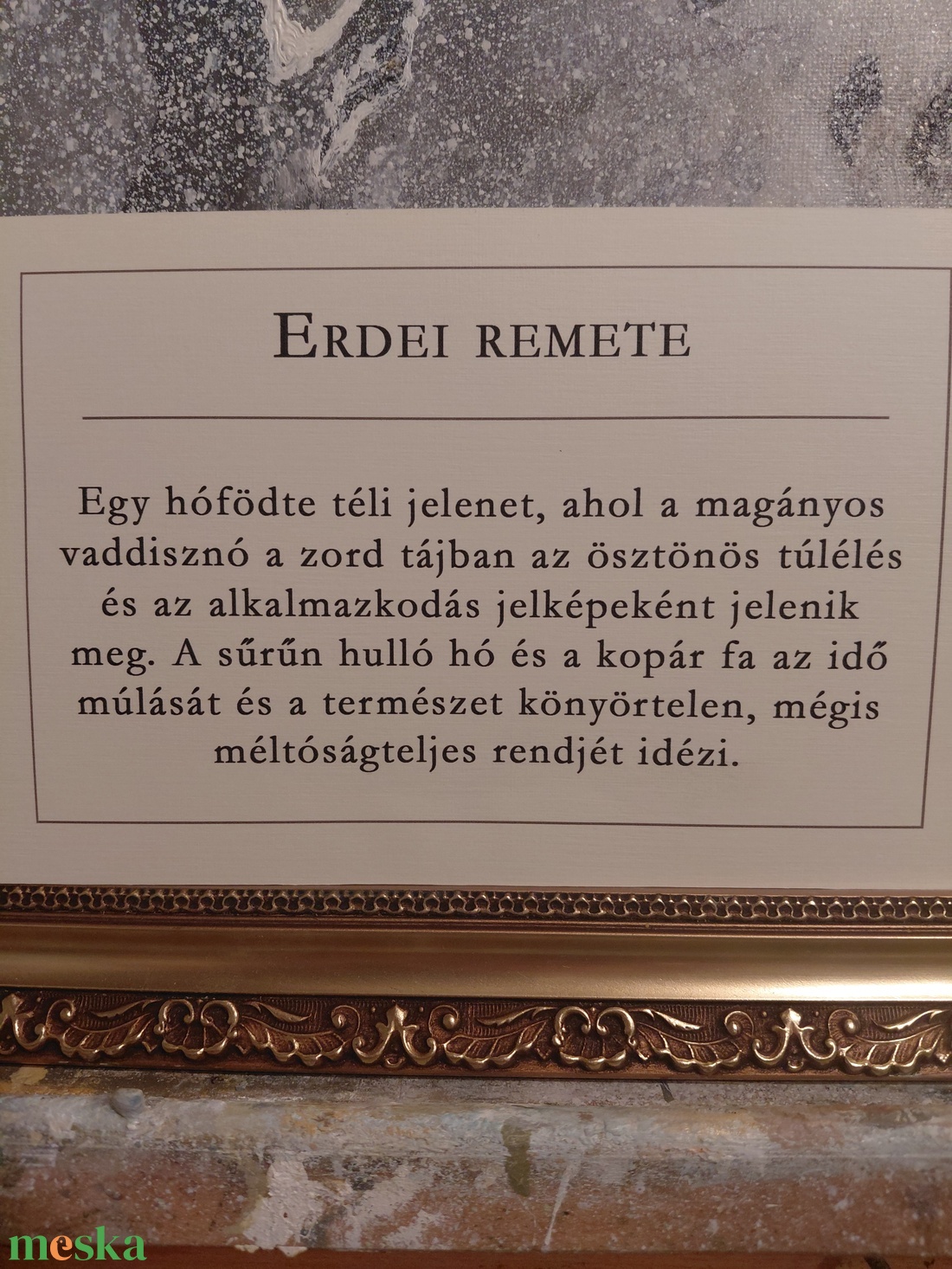 Erdei remete 40x50cm - művészet - festmény - olajfestmény - Meska.hu