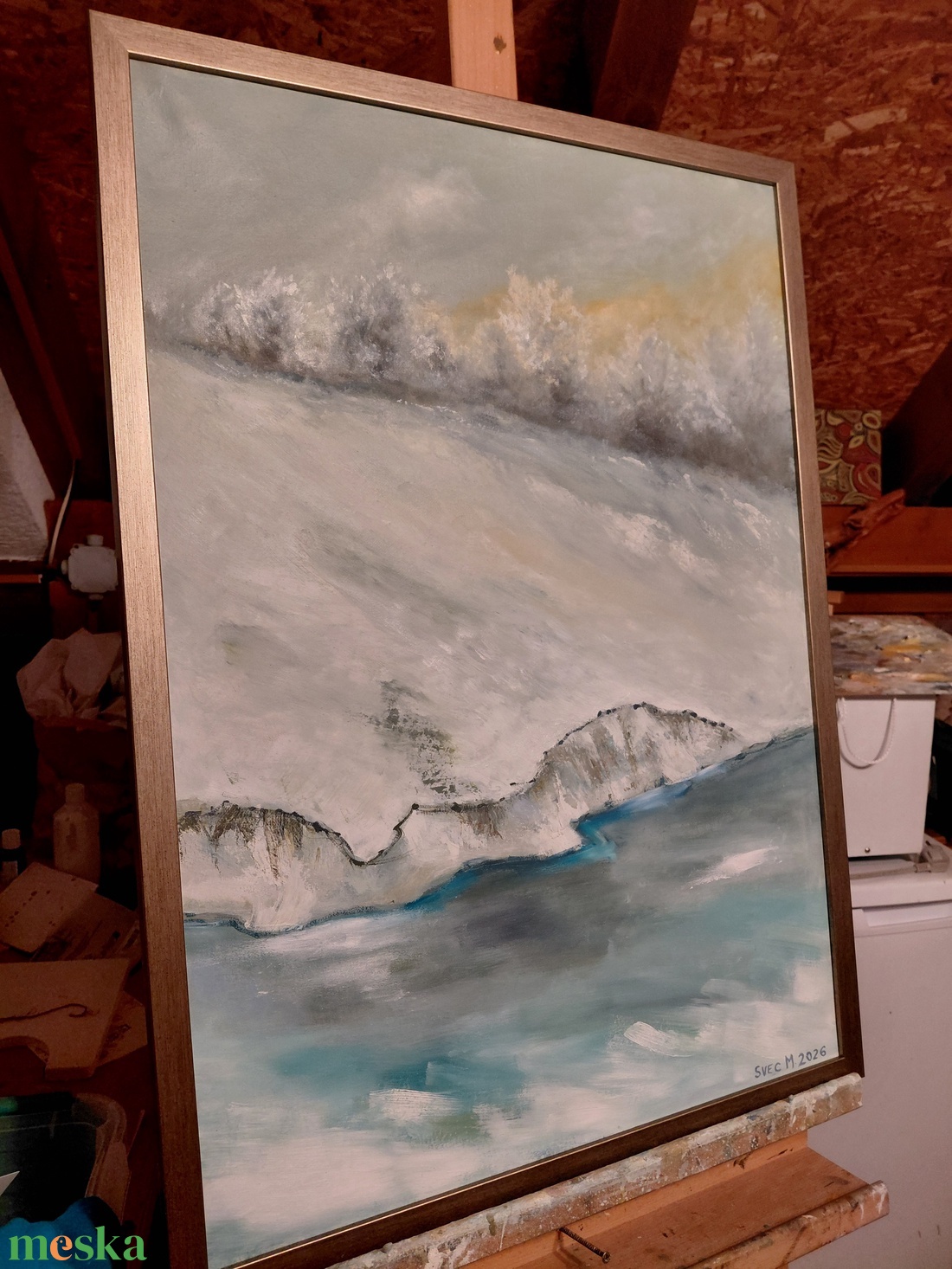 A csend peremén 50x70cm - művészet - festmény - olajfestmény - Meska.hu