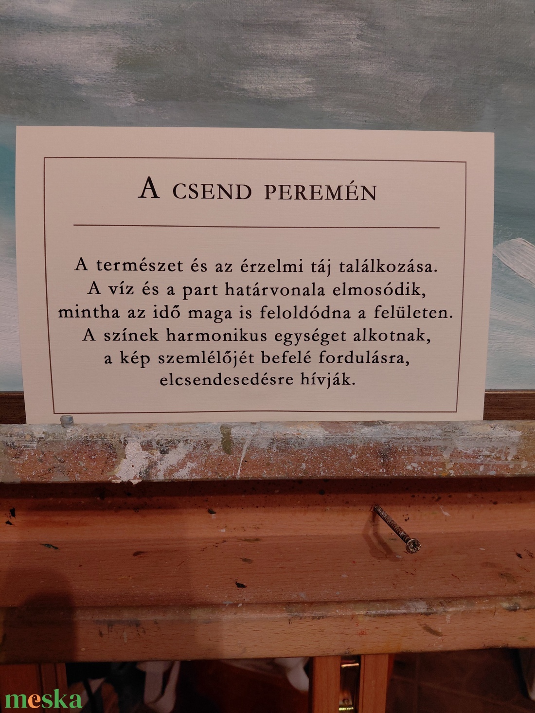 A csend peremén 50x70cm - művészet - festmény - olajfestmény - Meska.hu