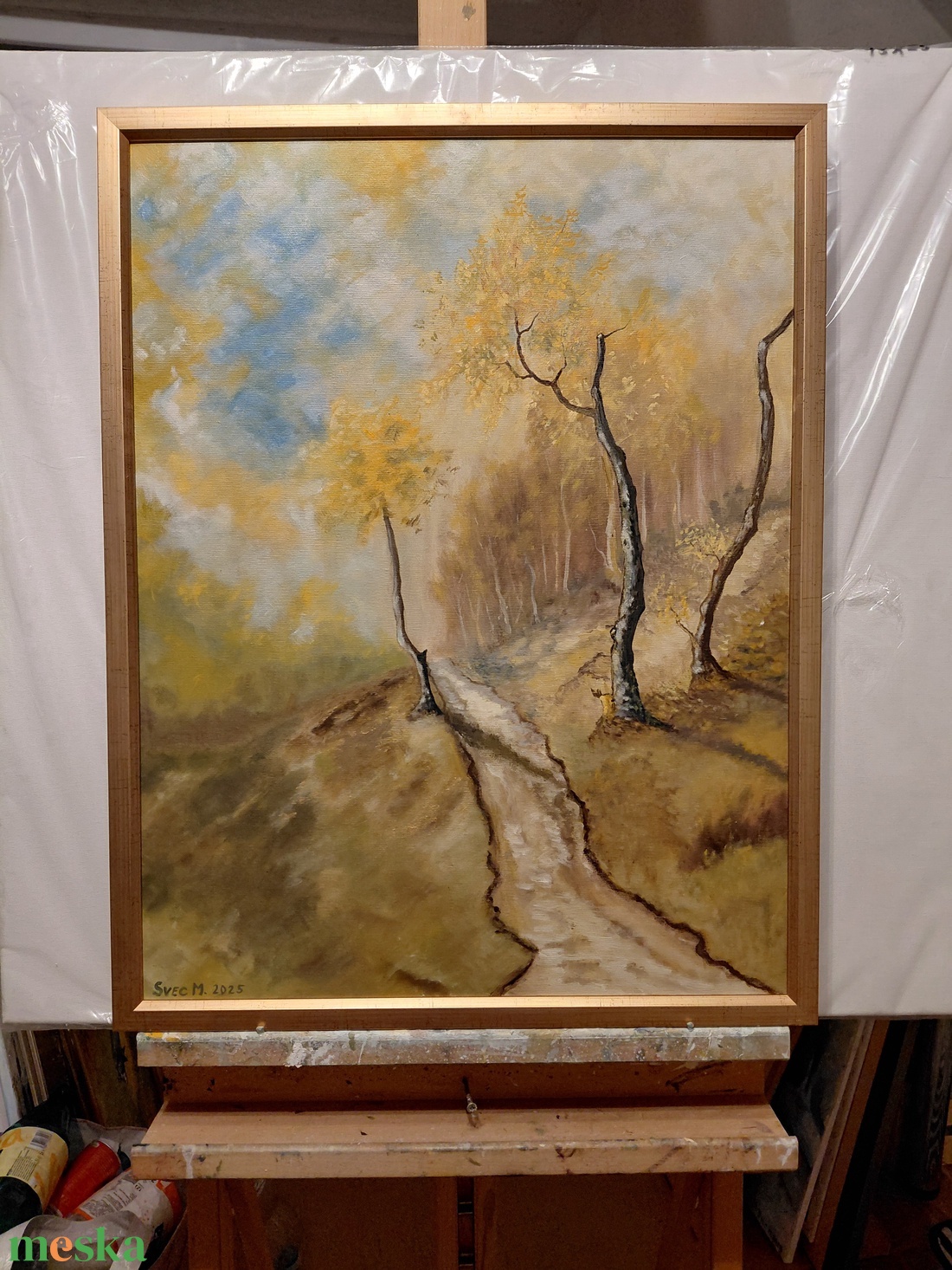 Az erdő peremén 50x65cm - művészet - festmény - olajfestmény - Meska.hu
