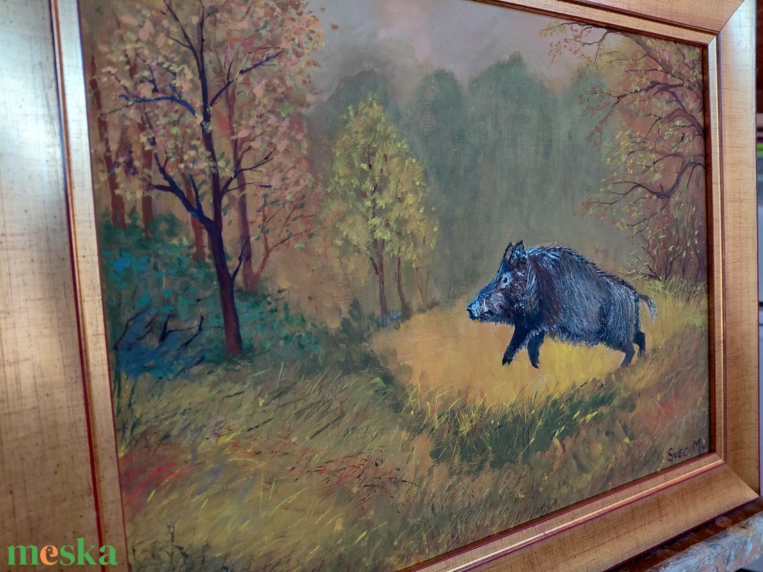 Menekülés 40x30cm - művészet - festmény - olajfestmény - Meska.hu