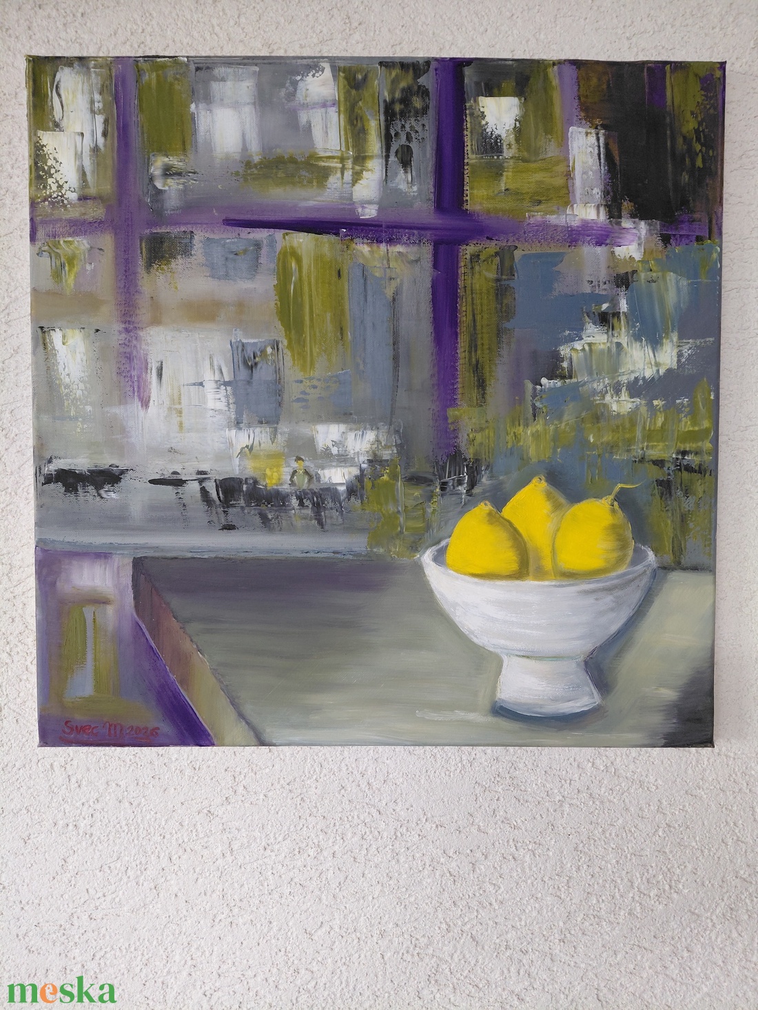 Citromok - művészet - festmény - olajfestmény - Meska.hu