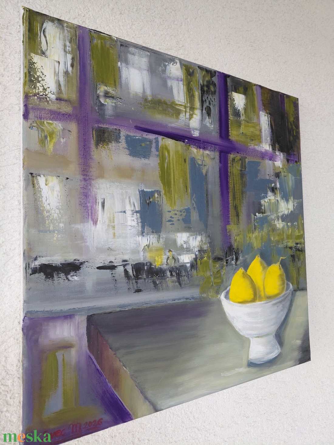 Citromok - művészet - festmény - olajfestmény - Meska.hu