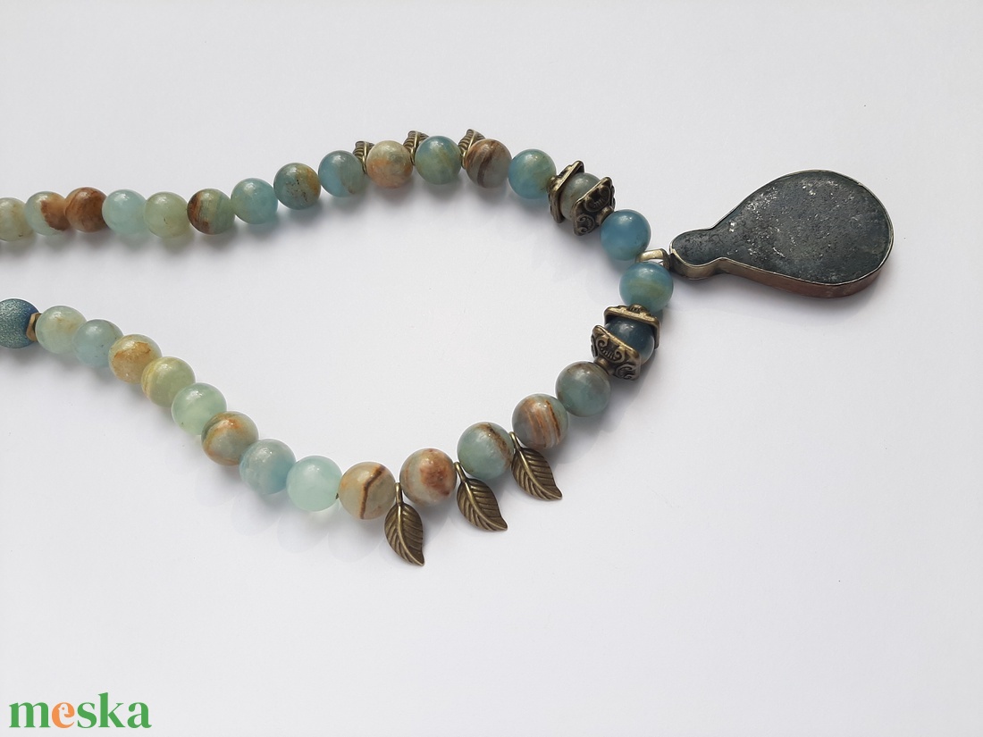 Aragonit nyakék - ékszer - nyaklánc - medálos nyaklánc - Meska.hu