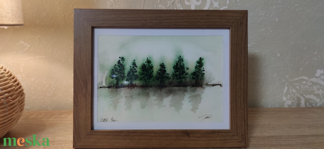 Tükörcsend-Akvarell - művészet - festmény - akvarell - Meska.hu