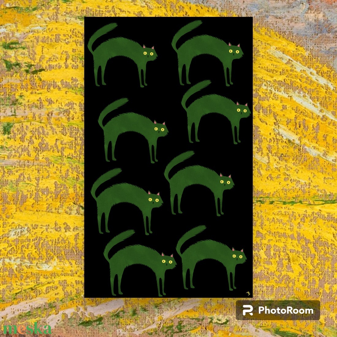 Éjszakai macskák poszter /nyomtatható pdf/ - művészet - grafika & illusztráció - digitális - Meska.hu