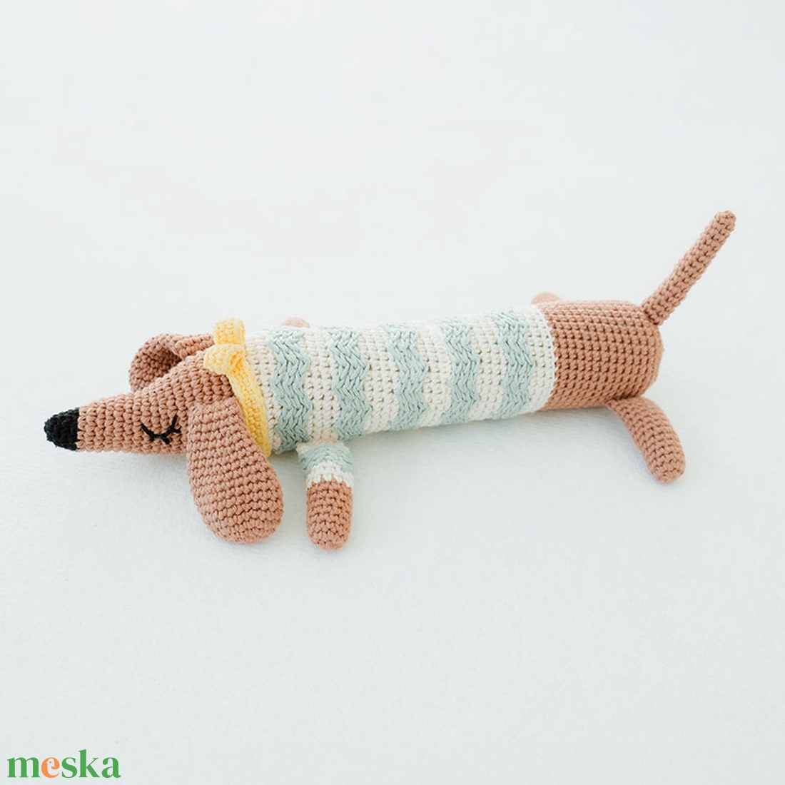 Horgolt tacsi fiú - játék & sport - plüssállat & játékfigura - kutya - Meska.hu