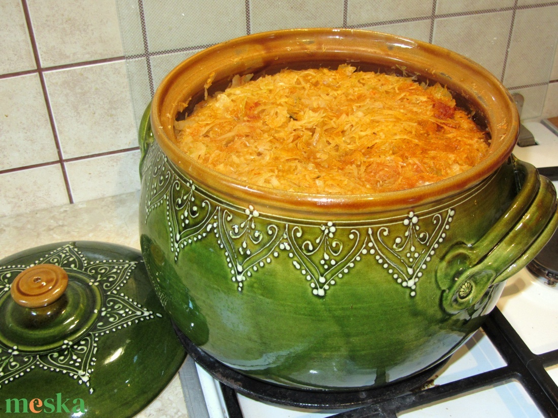 Cserépfazék (nem csak) káposztához - otthon & életmód - konyhafelszerelés, tálalás - sütés, főzés - sütő- és főzőedény - Meska.hu