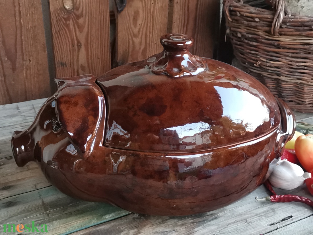 Malac formájú sütőedény 35cm - karácsony - karácsonyi sütés-főzés - Meska.hu