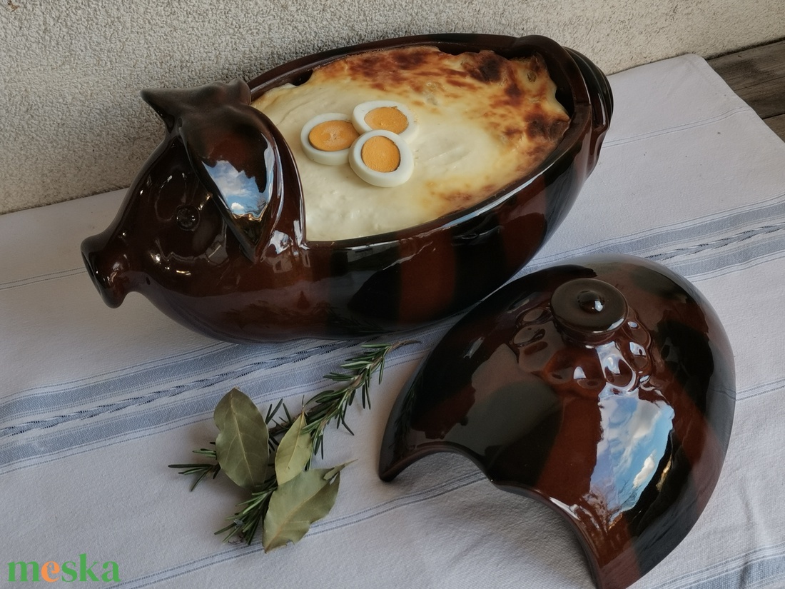 Malac formájú sütőedény 35cm - karácsony - karácsonyi sütés-főzés - Meska.hu