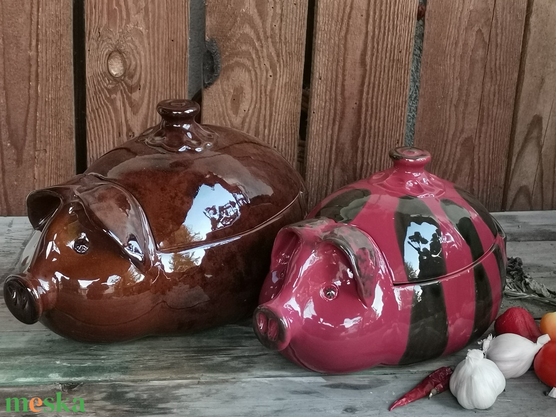 Malac formájú sütőedény 35cm - karácsony - karácsonyi sütés-főzés - Meska.hu