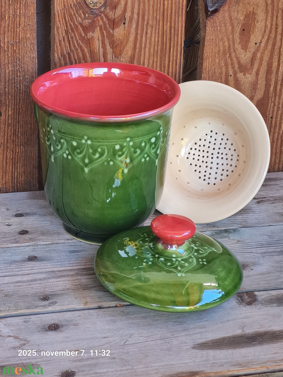 Szűrős teás bögre - otthon & életmód - konyhafelszerelés, tálalás - tálalás - bögre & csésze - Meska.hu