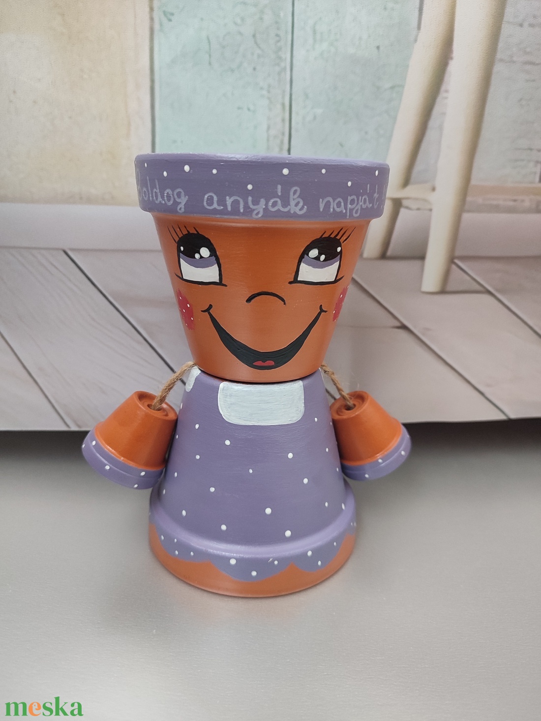Cserépbaba anyák napjára  - otthon & életmód - ház & kert - cserépbaba - Meska.hu