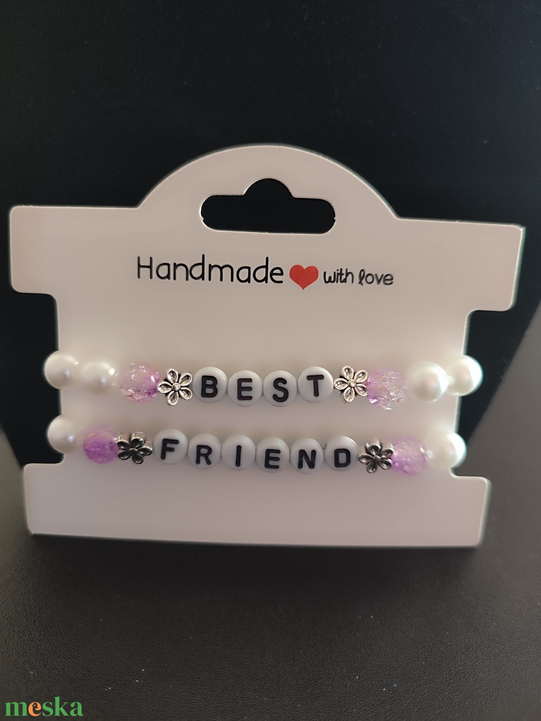 Best friend barátság karkötő szett - esküvő - ékszer - karkötő & csuklódísz - Meska.hu