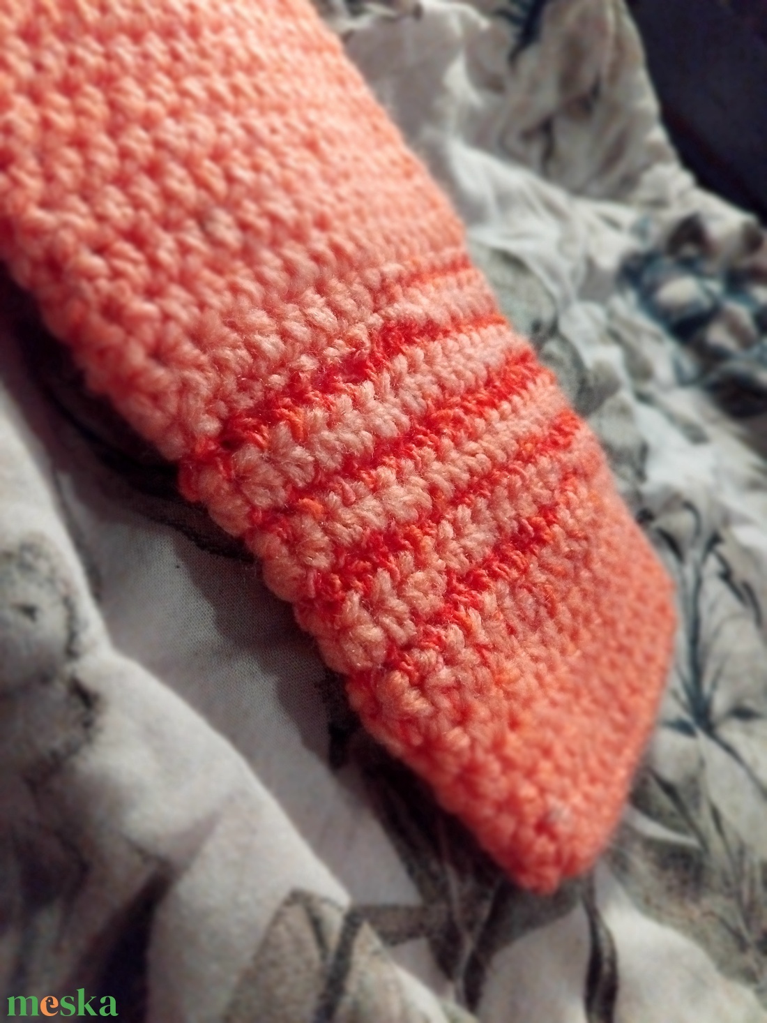 Zsepitartó, barack hullám - táska & tok - pénztárca & más tok - zsebkendőtartó tok - Meska.hu