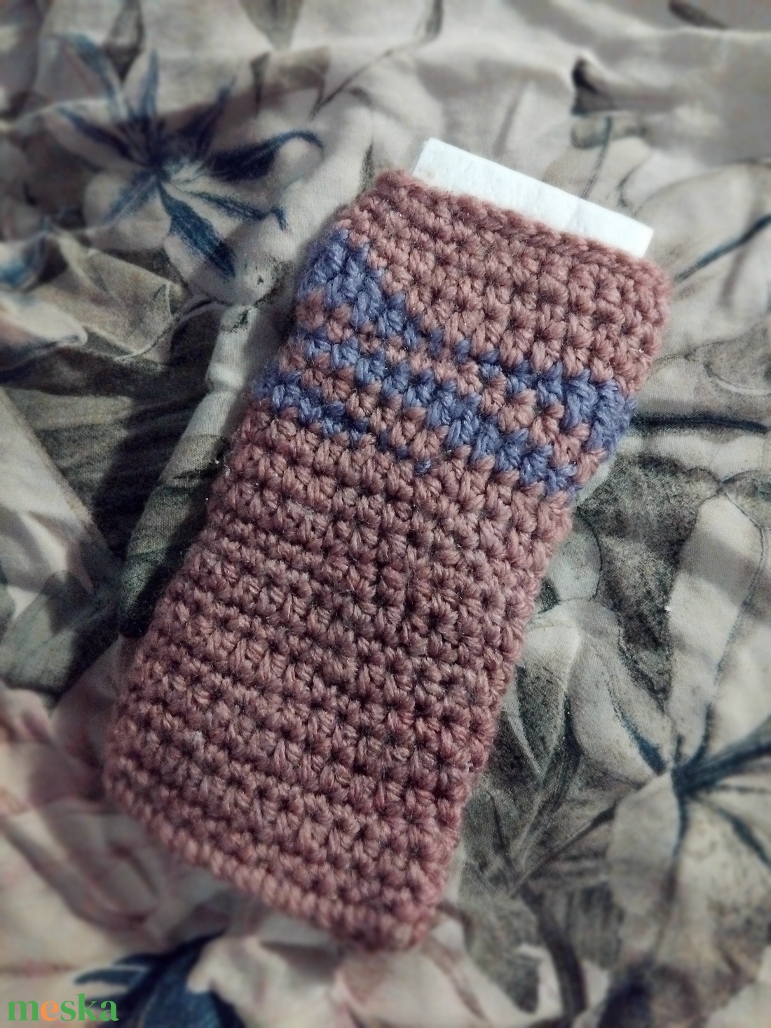 Zsepitartó, kék hullám - táska & tok - pénztárca & más tok - zsebkendőtartó tok - Meska.hu