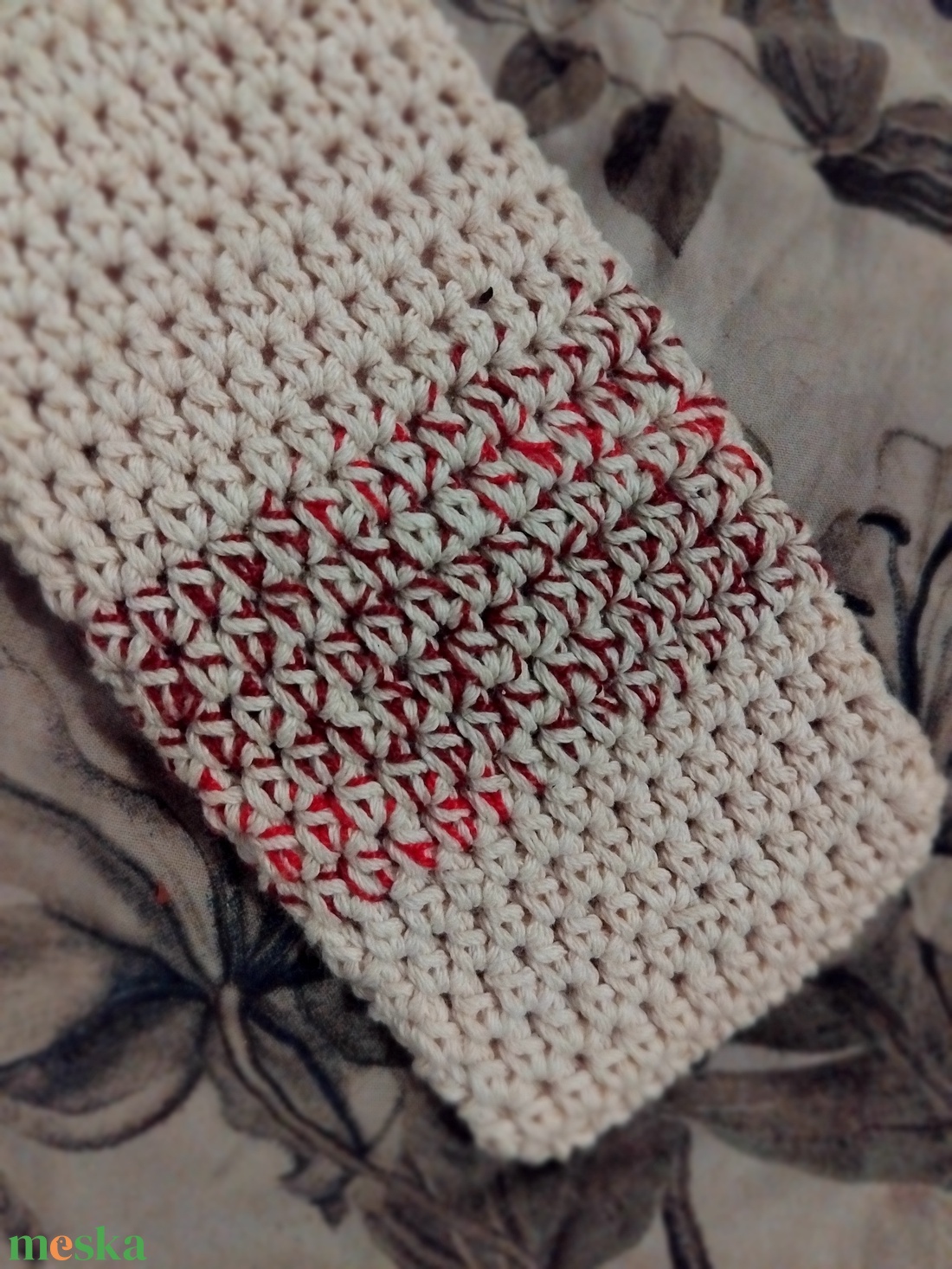 Zsepitartó, pamut - táska & tok - pénztárca & más tok - zsebkendőtartó tok - Meska.hu