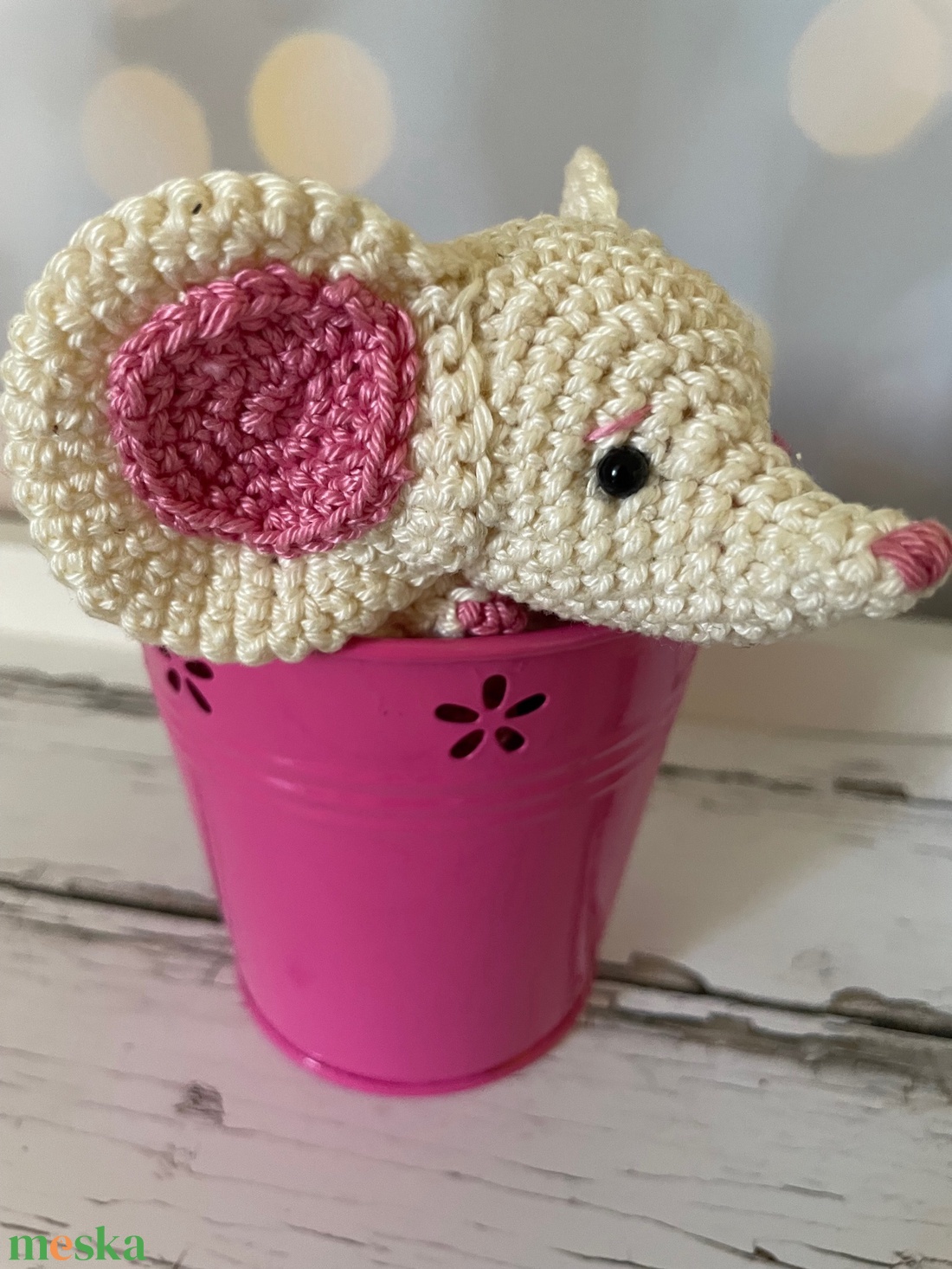 Horgolt amigurumi egérke - játék & sport - plüssállat & játékfigura - egér - Meska.hu Horgolt amigurumi egérke - játék & sport - plüssállat & játékfigura - egér - Meska.hu