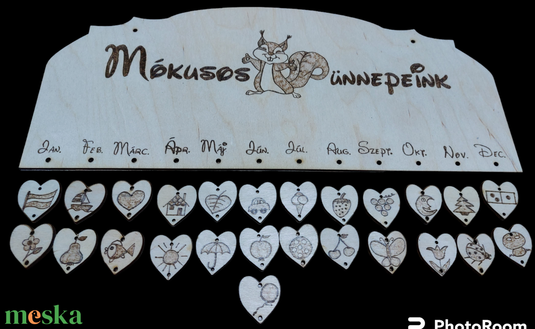 Családi öröknaptár  - otthon & életmód - dekoráció - fali és függő dekoráció - falinaptár & öröknaptár - Meska.hu