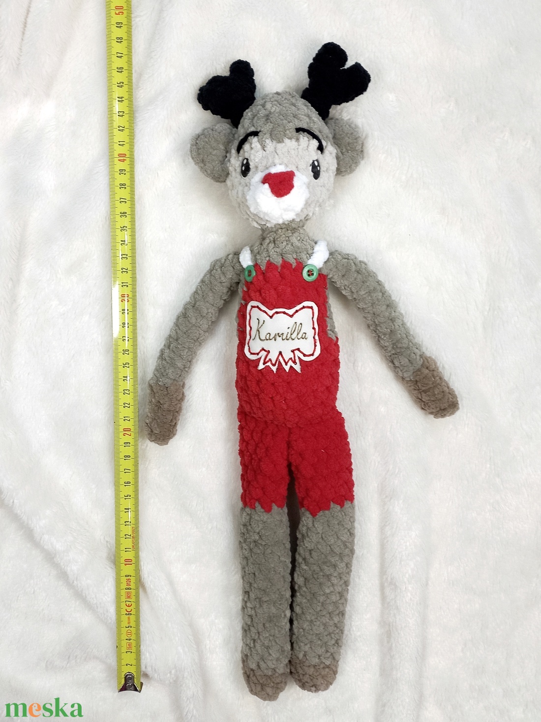 Horgolt szarvas egyedi névvel - játék & sport - plüssállat & játékfigura - más figura - Meska.hu Horgolt szarvas egyedi névvel - játék & sport - plüssállat & játékfigura - más figura - Meska.hu