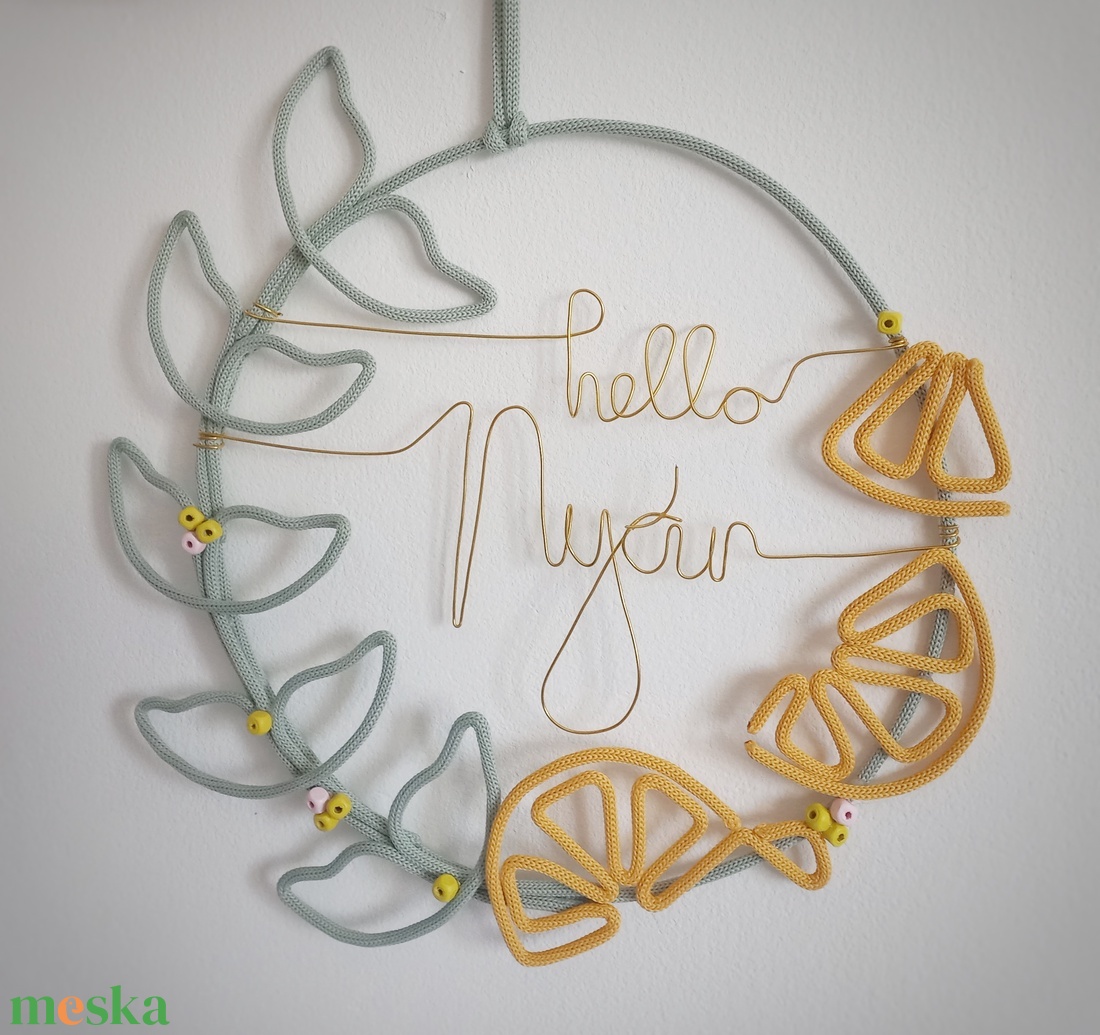 Nyári ajtódísz - otthon & életmód - dekoráció - ajtó- és ablak dekoráció - ajtódísz & kopogtató - Meska.hu