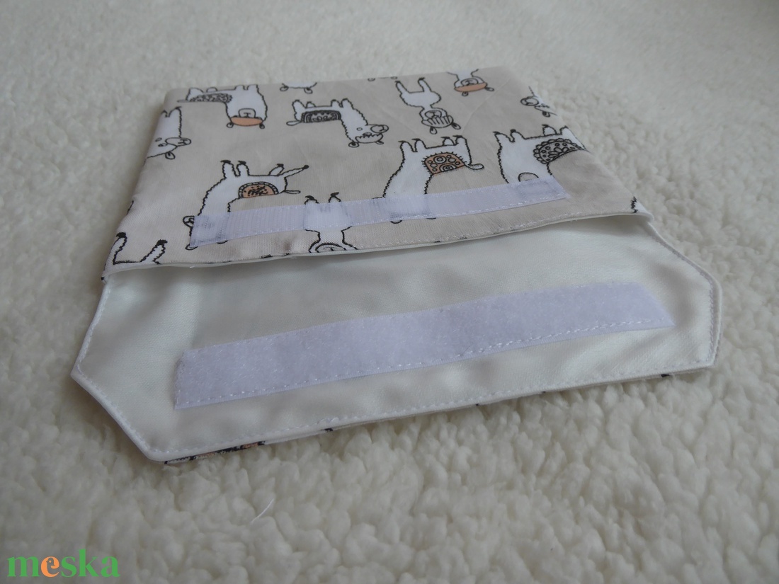 Lámás szendvicstartó újraszalvéta nowaste - táska & tok - uzsonna- & ebéd tartó - szendvics csomagoló - Meska.hu