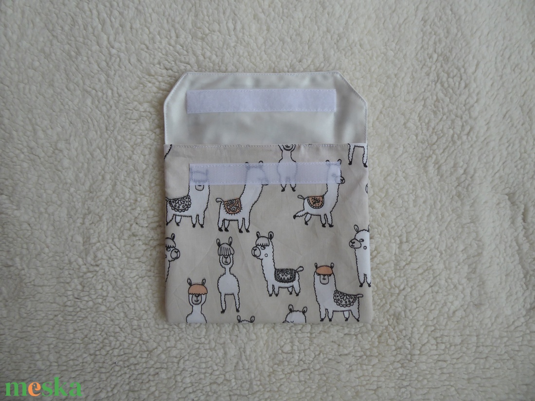 Lámás szendvicstartó újraszalvéta nowaste - táska & tok - uzsonna- & ebéd tartó - szendvics csomagoló - Meska.hu