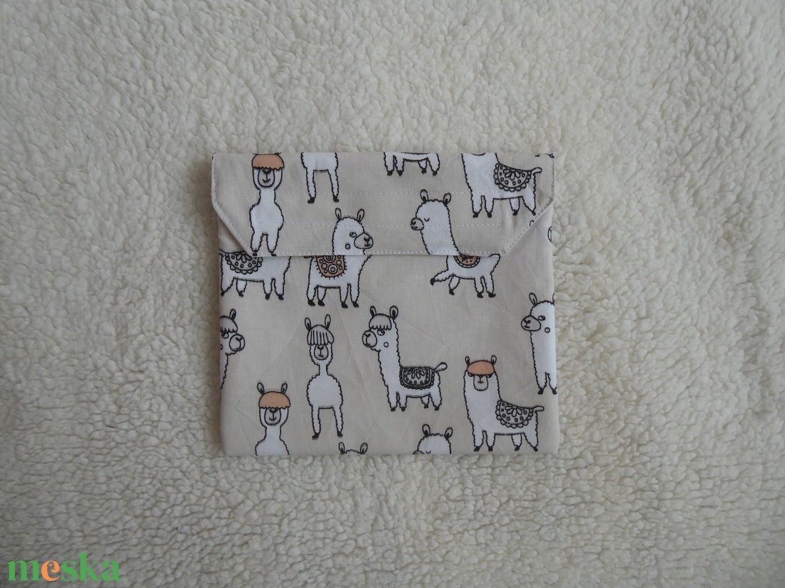 Lámás szendvicstartó újraszalvéta nowaste - táska & tok - uzsonna- & ebéd tartó - szendvics csomagoló - Meska.hu