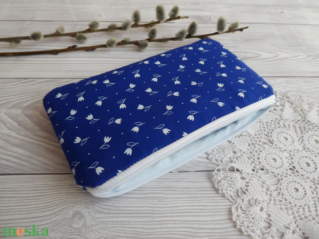 Kékfestő neszeszer, szemüvegtok - táska & tok - neszesszer - Meska.hu