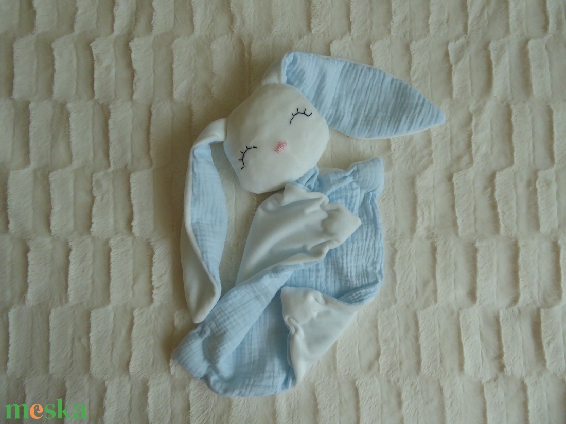 Nyuszis szundikendő alvóka - játék & sport - 3 éves kor alattiaknak - alvóka & rongyi - Meska.hu