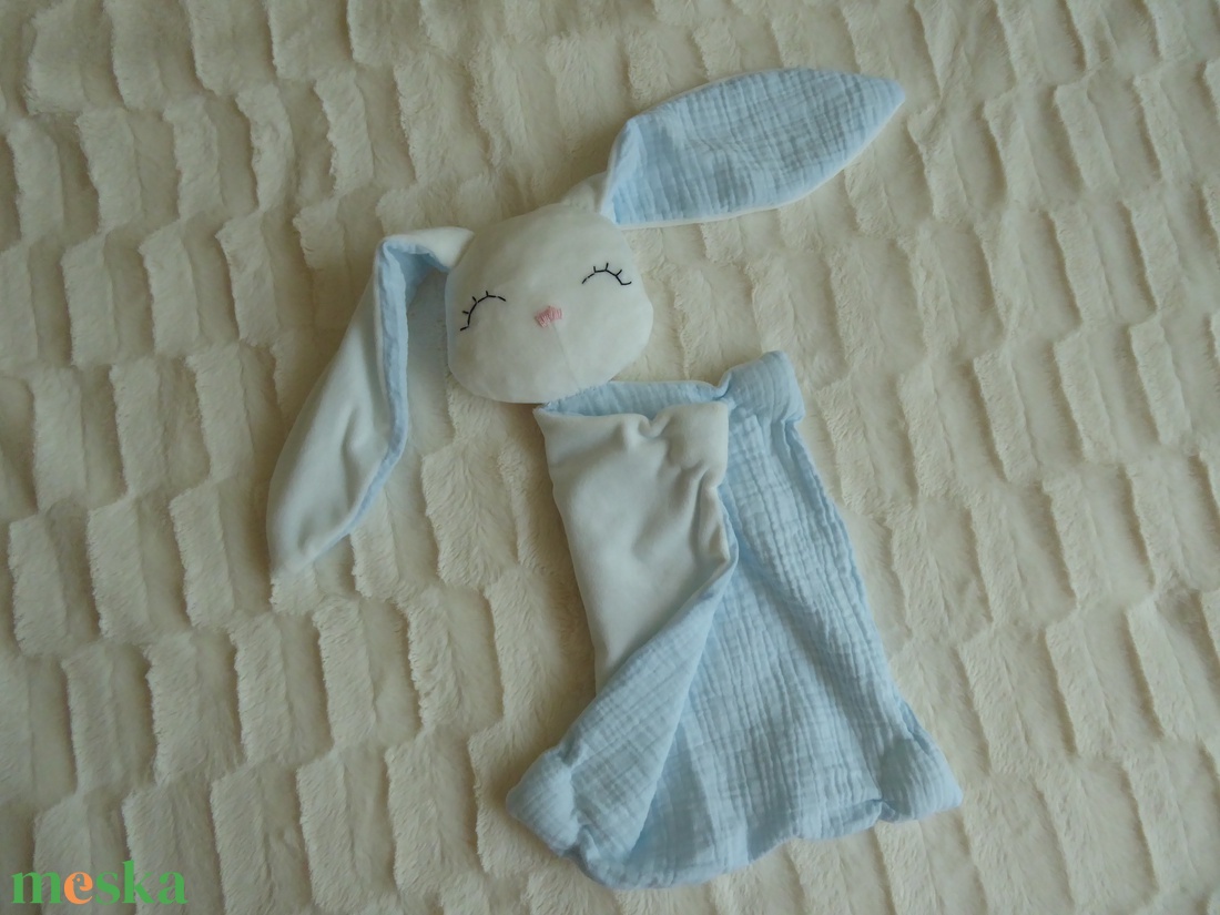 Nyuszis szundikendő alvóka - játék & sport - 3 éves kor alattiaknak - alvóka & rongyi - Meska.hu