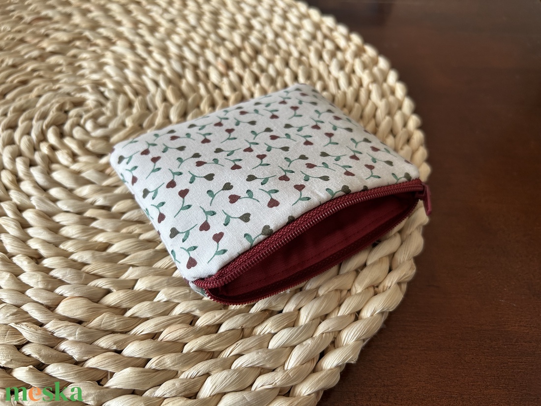 Virágos neszeszer, pénztárca, irattartó - táska & tok - pénztárca & más tok - pénztárca - női pénztárca - Meska.hu