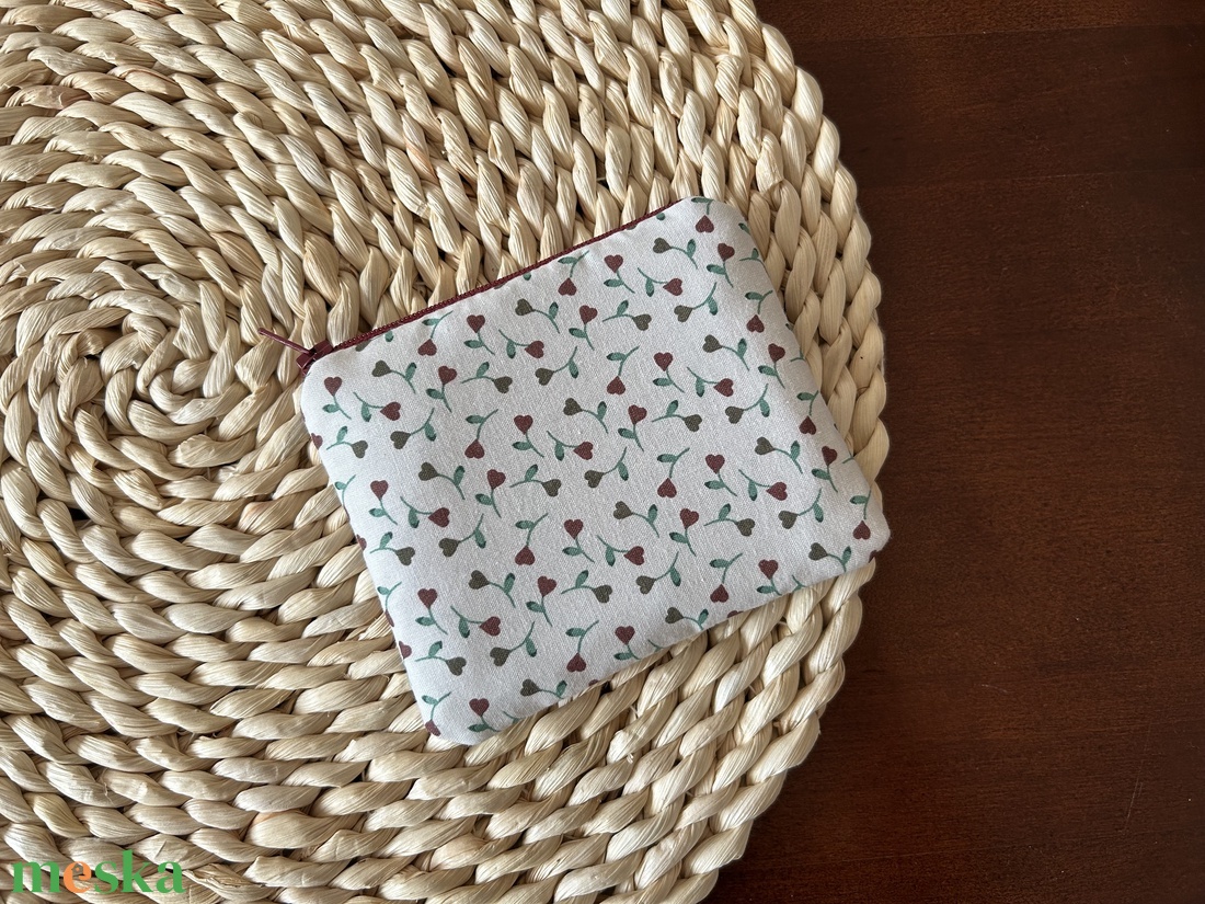 Virágos neszeszer, pénztárca, irattartó - táska & tok - pénztárca & más tok - pénztárca - női pénztárca - Meska.hu