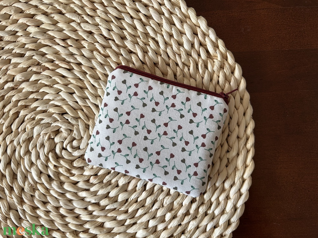 Virágos neszeszer, pénztárca, irattartó - táska & tok - pénztárca & más tok - pénztárca - női pénztárca - Meska.hu