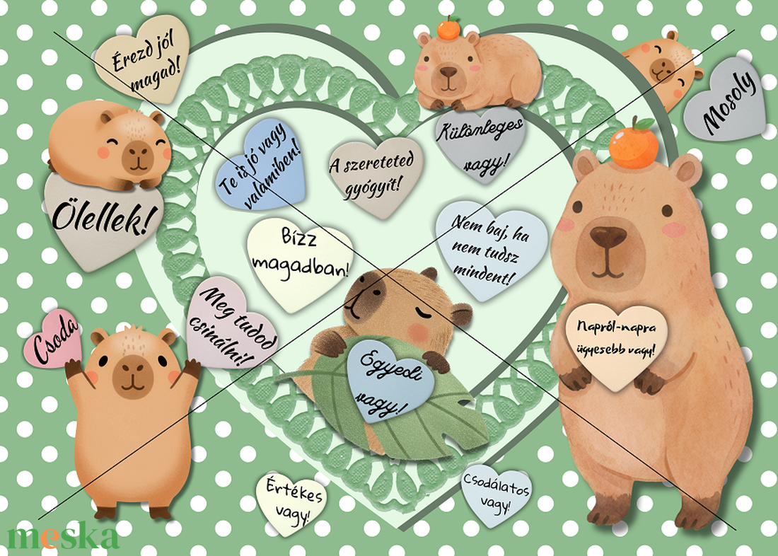 kapibara digitális plakát - művészet - grafika & illusztráció - digitális - Meska.hu