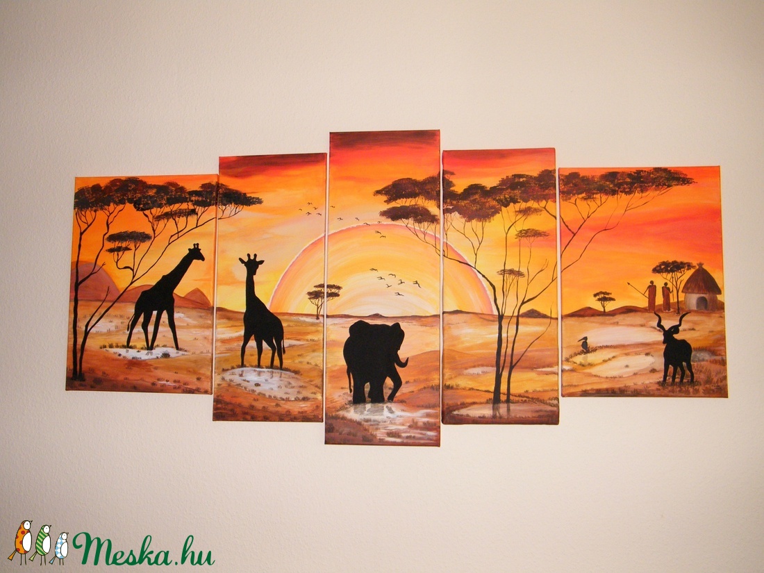 Afrika, akril festmény - - Meska.hu Afrika, akril festmény - - Meska.hu