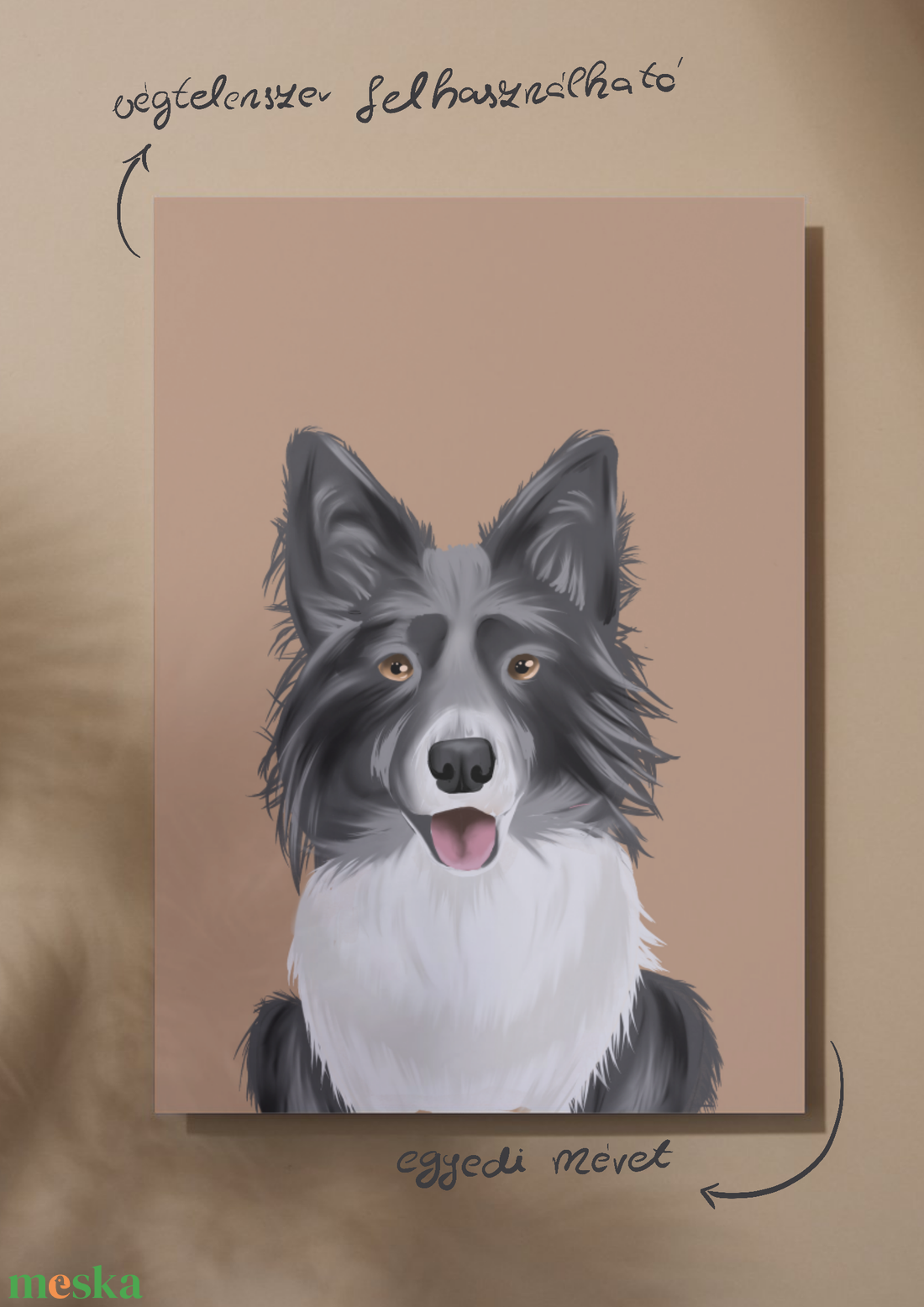 Egyedi kutyaportré rendelésre - művészet - grafika & illusztráció - digitális - Meska.hu