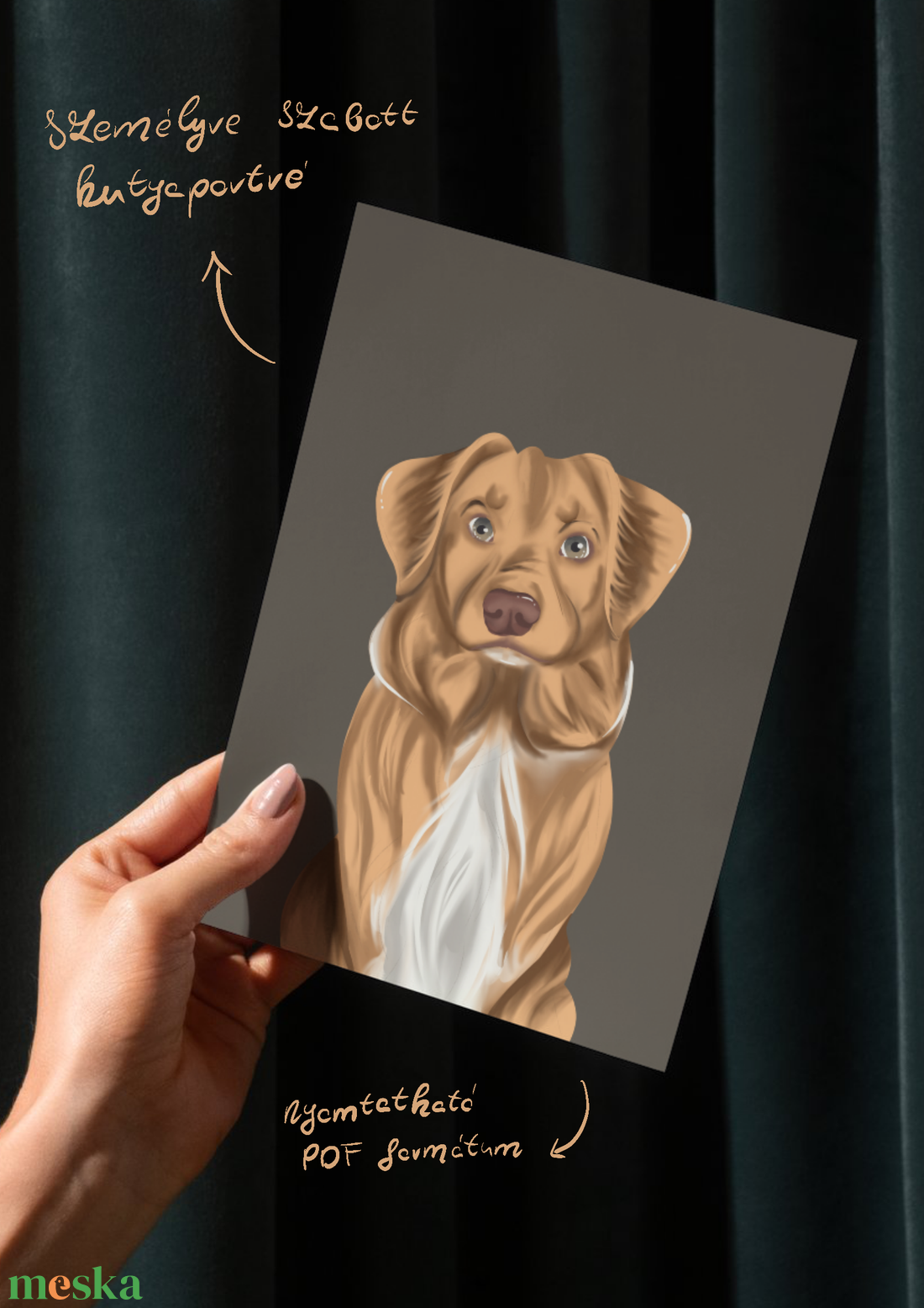 Egyedi kutyaportré rendelésre - művészet - grafika & illusztráció - digitális - Meska.hu